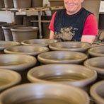 Gabriel Nichols in his workshop 2018